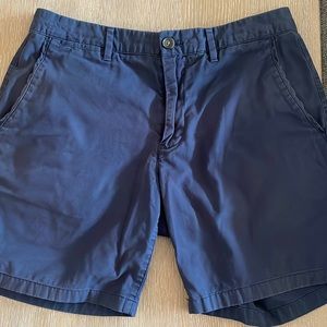 Men’s Bonobos 7” navy shorts size 31
